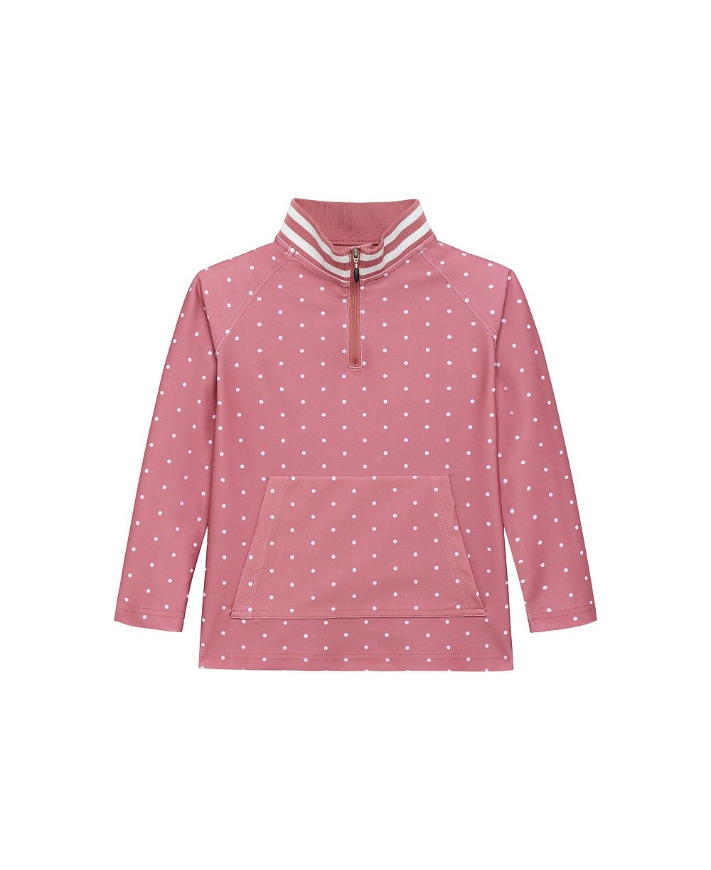 Courtside Kids Girls' 6-16 Retro Half Zip