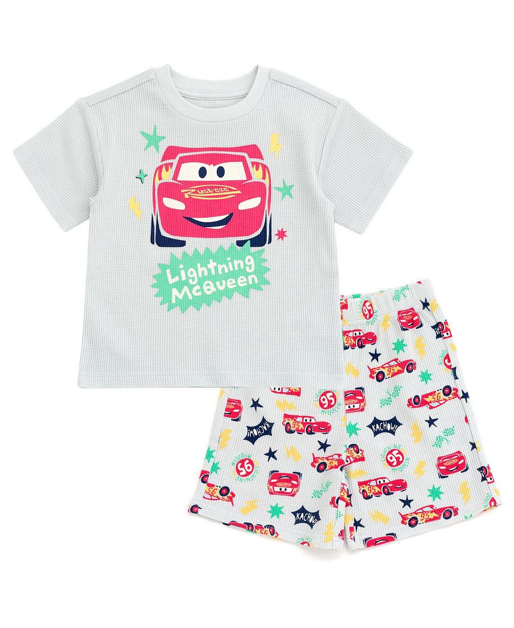 Cars Lightning McQueen Toddler Boys' 2-Piece Tee and Shorts Set