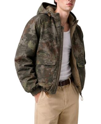 GUESS Men's Reinhold Athletic-Fit Hooded Jacket