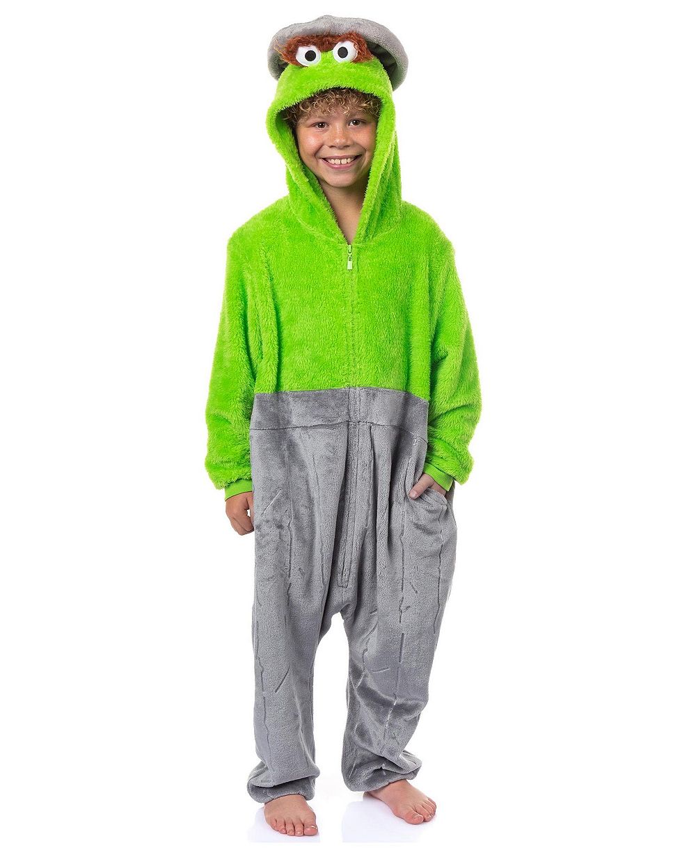 Детские пижамы-кигуруми Sesame Street Union Suit Oscar The Grouch (14/16)