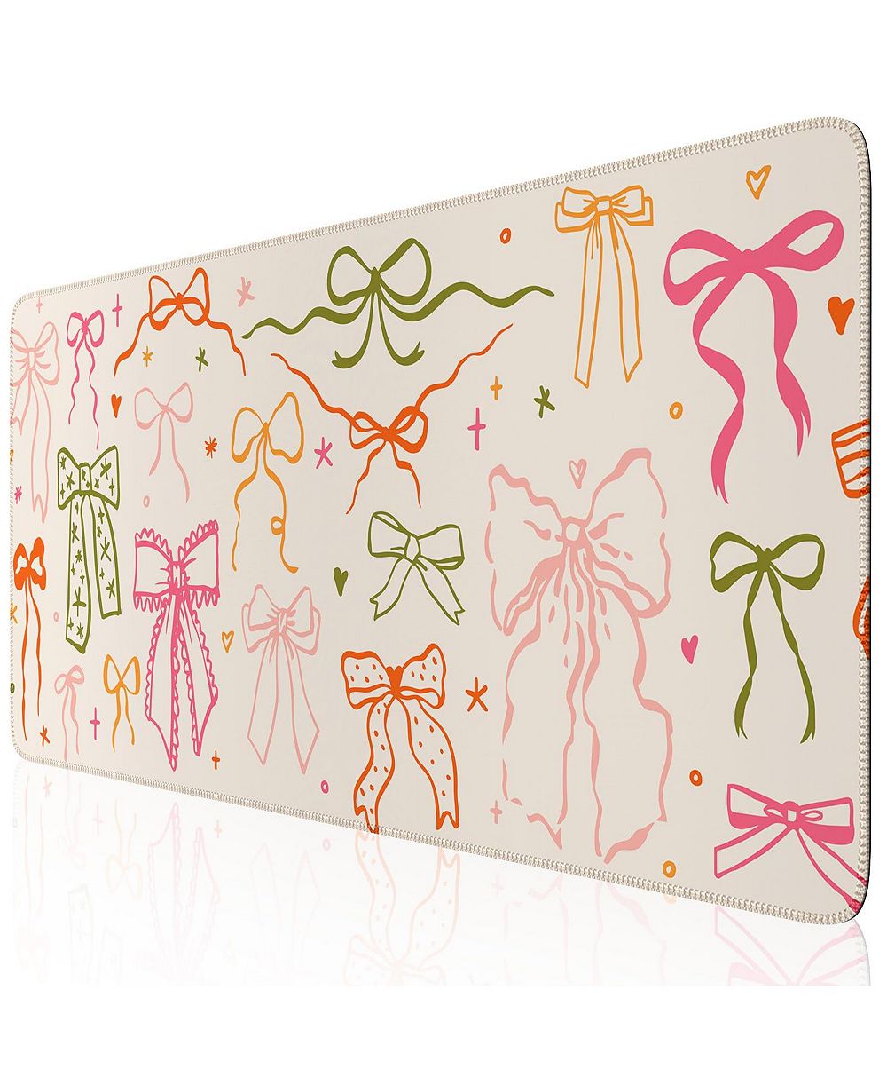 Lofree Cute Watercolor Desk Mat Large Mouse Pad with Smooth Surface Stitched Edges