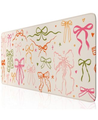 Lofree Cute Watercolor Desk Mat Large Mouse Pad with Smooth Surface Stitched Edges
