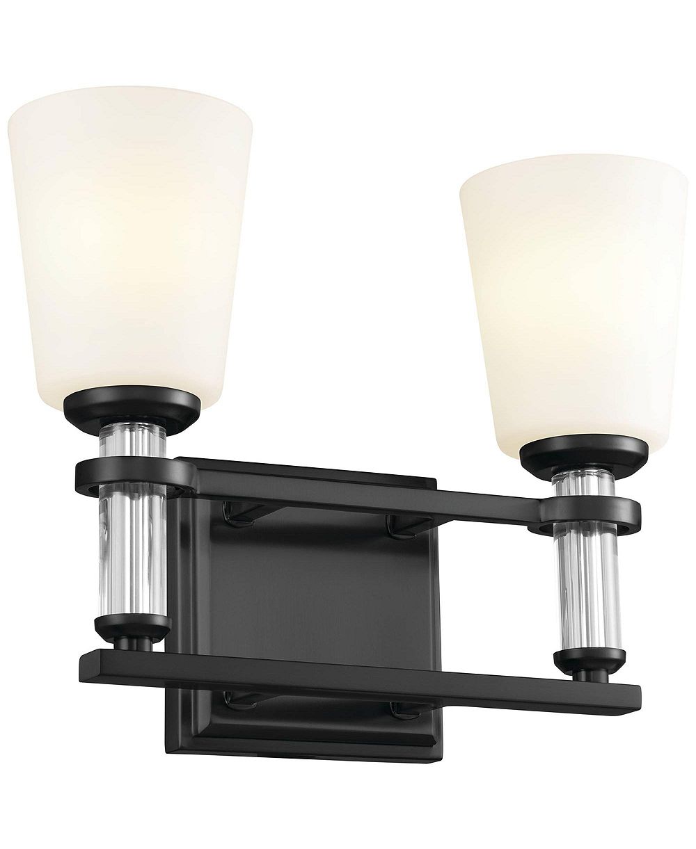 Kichler Rosalind 14.3" широкий 2-световой светильник для ванной комнаты