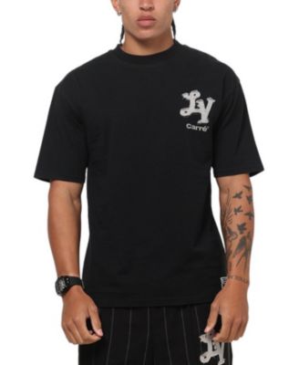 CARRE Men's Los Angeles City Series Oversized-Fit Contrast Gothic Chest Logo Print T-Shirt