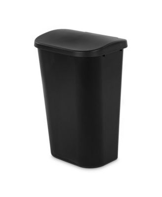 Sterilite 11.3 Gal Lift Top Lid Wastebasket Kitchen Trash Can, Black (12 Pack)