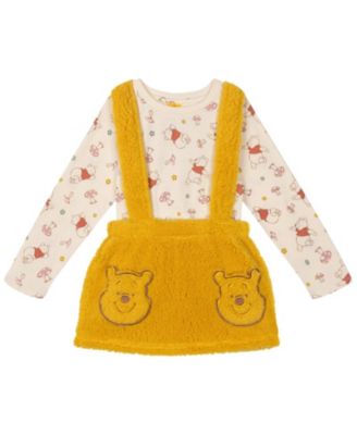 Winnie the Pooh Toddler Girls' 2-Piece Tee and Suspender Skirt Set