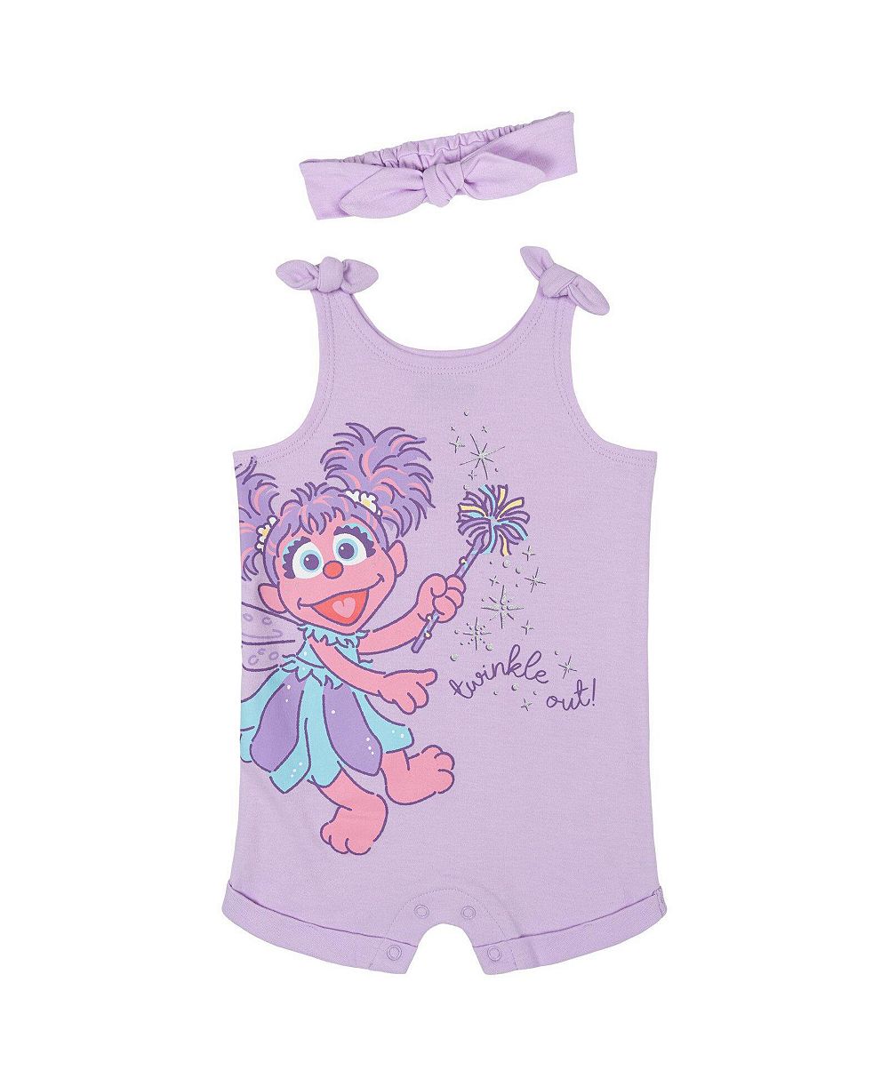 Комплект из комбинезона и ободка Sesame Street для девочек-малышек, 2 предмета (2T-5T)