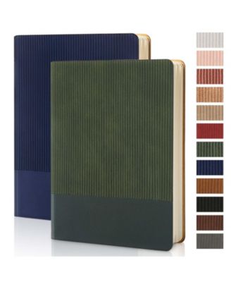 Darkblue/darkgreen a5-2 pack
