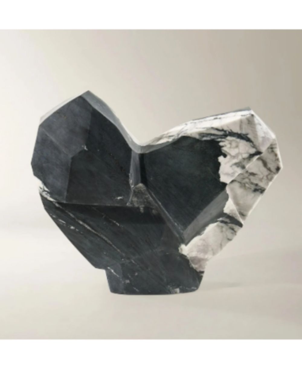 Z Gallerie Stone Heart Object
