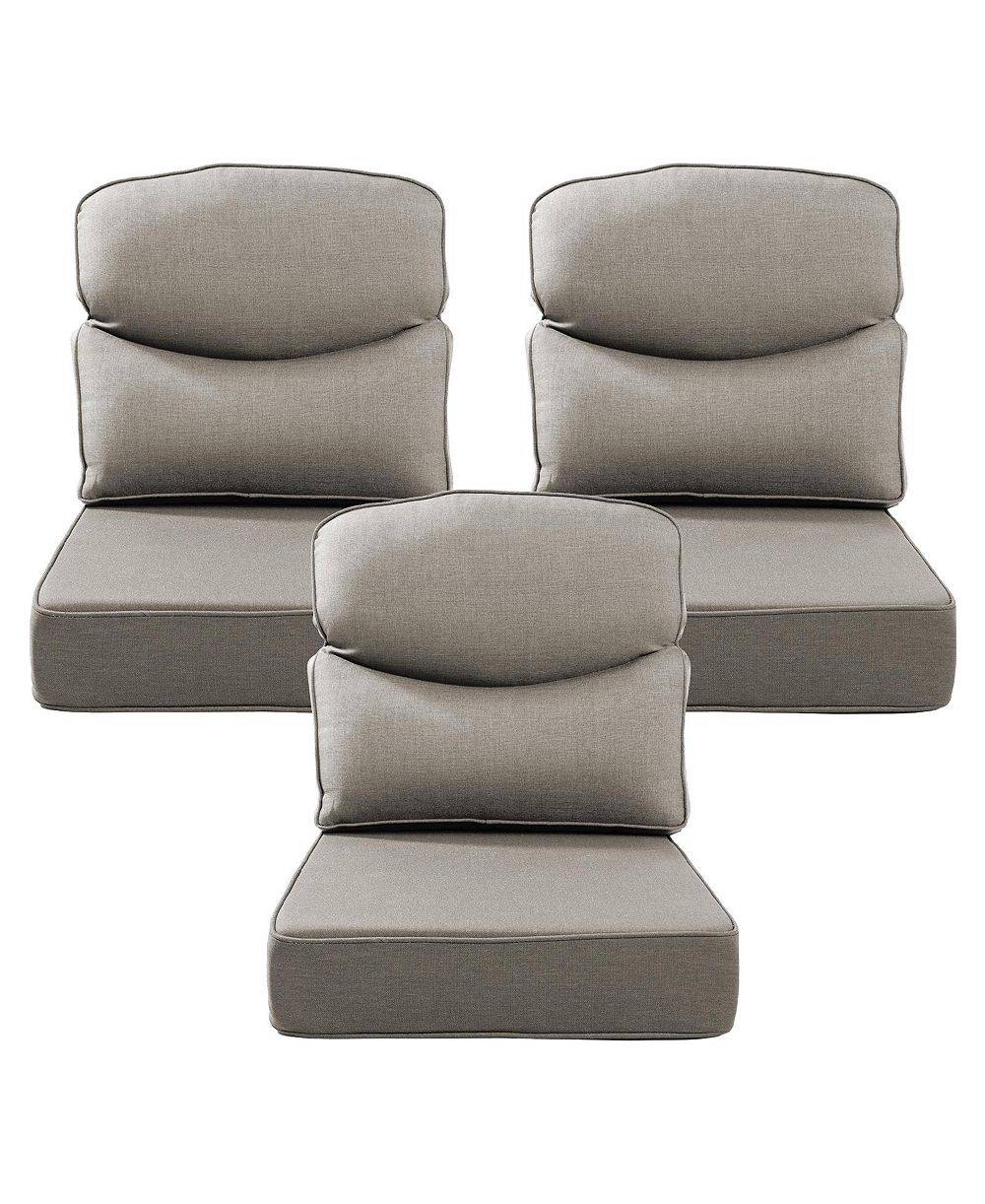 Bellefurn Luxury Smile 24x22x6 Outdoor Cushions, Water Resistant Olefin Deep Seat Cushion for Patio Wicker Chair Sofa