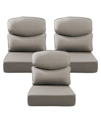 Bellefurn Luxury Smile 24x22x6 Outdoor Cushions, Water Resistant Olefin Deep Seat Cushion for Patio Wicker Chair Sofa