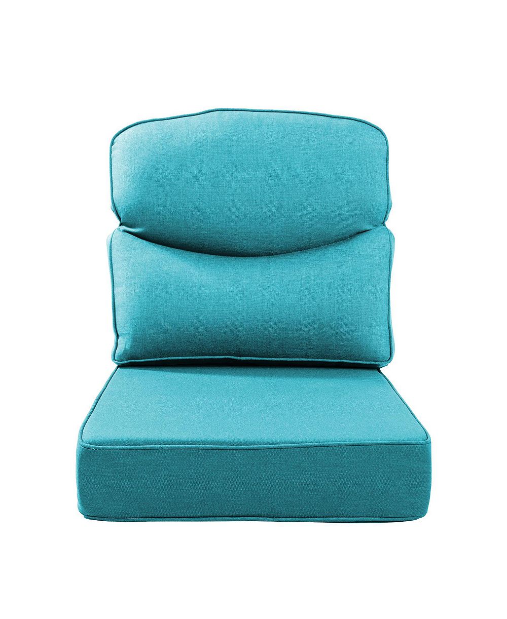 Bellefurn Luxury Smile 24x22x6 Outdoor Cushions, Water Resistant Olefin Deep Seat Cushion for Patio Wicker Chair Sofa