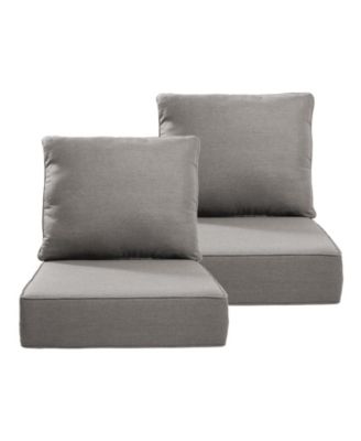 Bellefurn 6" Thick Outdoor Cushions 24X24x6, Deep Seat Patio Cushions With Removable Cover