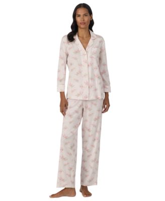 Женский комплект пижамы Lauren Ralph Lauren с рукавом 3/4, размер Petite