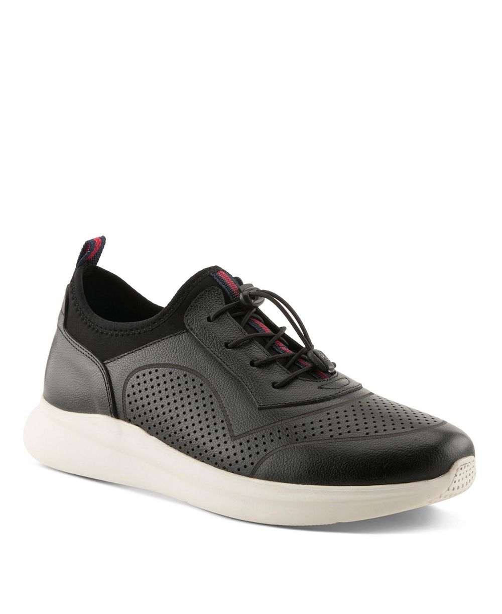 Spring Step Kriss Men's Fashion Sneaker with Leather Upper