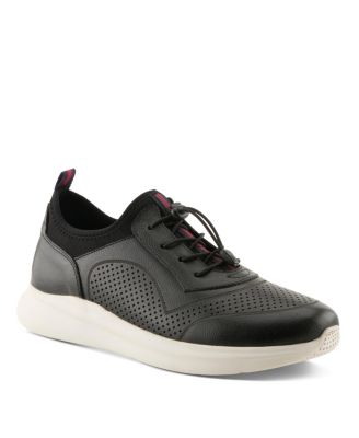 Spring Step Kriss Men's Fashion Sneaker with Leather Upper