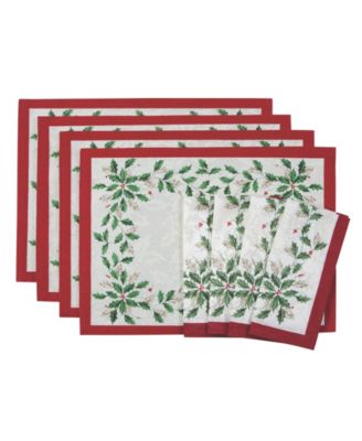 Lenox Holiday 8-Piece Placemat & Napkin Value Set