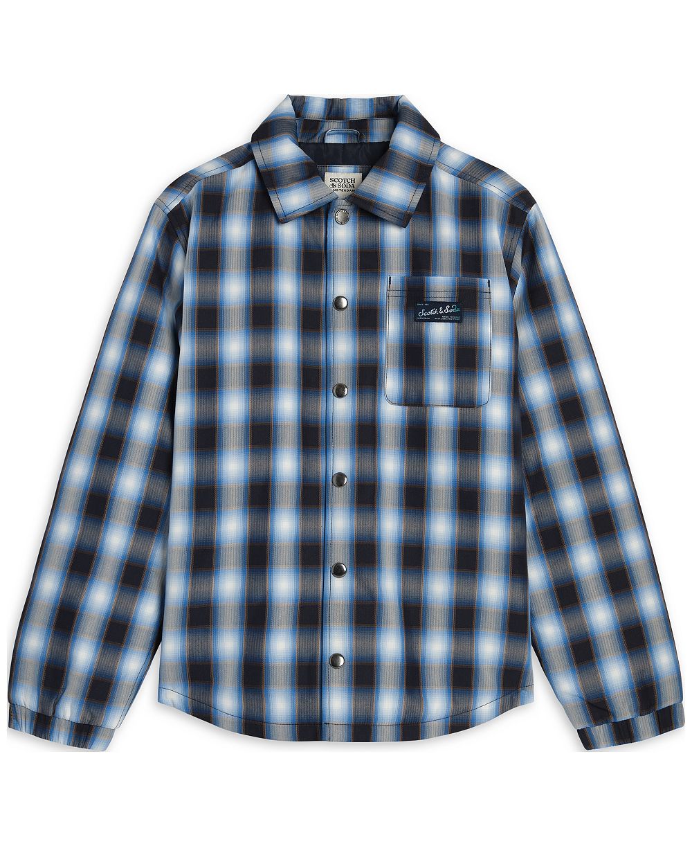 SCOTCH & SODA Куртка-рубашка с длинным рукавом и утеплителем для мальчиков 8-16 лет