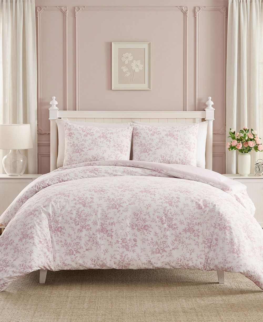 Laura Ashley Garden Toile бархатный комплект постельного белья 3 предмета, размер Full/Queen