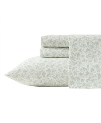 Laura Ashley комплект постельного белья из 4 предметов из хлопкового фланеля с цветочным узором Toile, King