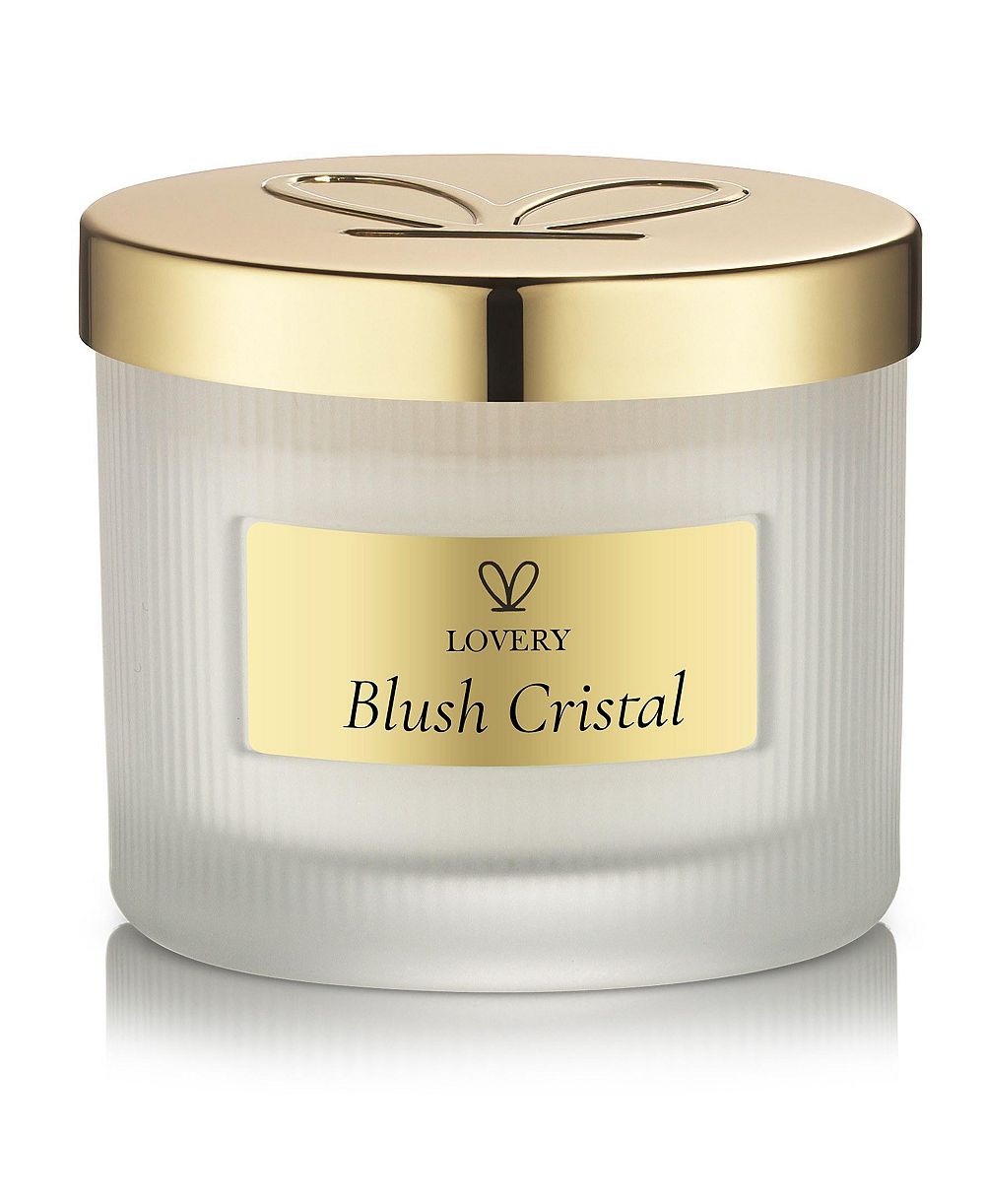 Lovery Blush Cristal Soy Candle, 4.5oz