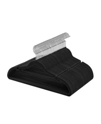 SongmicsHome Velvet Hangers 50 Pack, Non-Slip Clothes Hangers, Suit Hangers with Shoulder Notches, Pants Bar, 360degree(s) Swivel Hook, for Closet