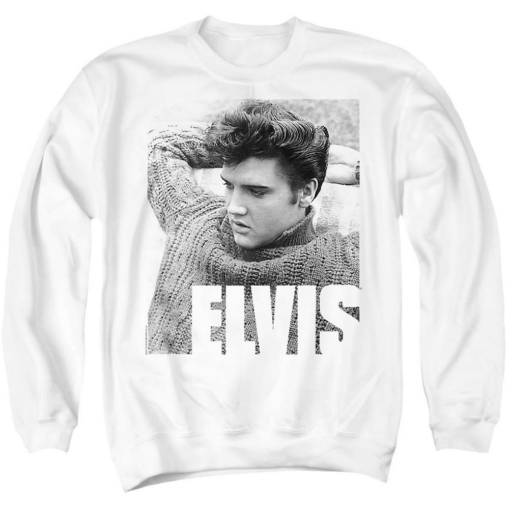 Elvis мужской классический свитшот с круглым вырезом и графическим принтом Relaxing