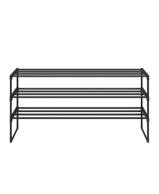 SongmicsHome Shoe Storage Organizer, Metal Shoe Rack