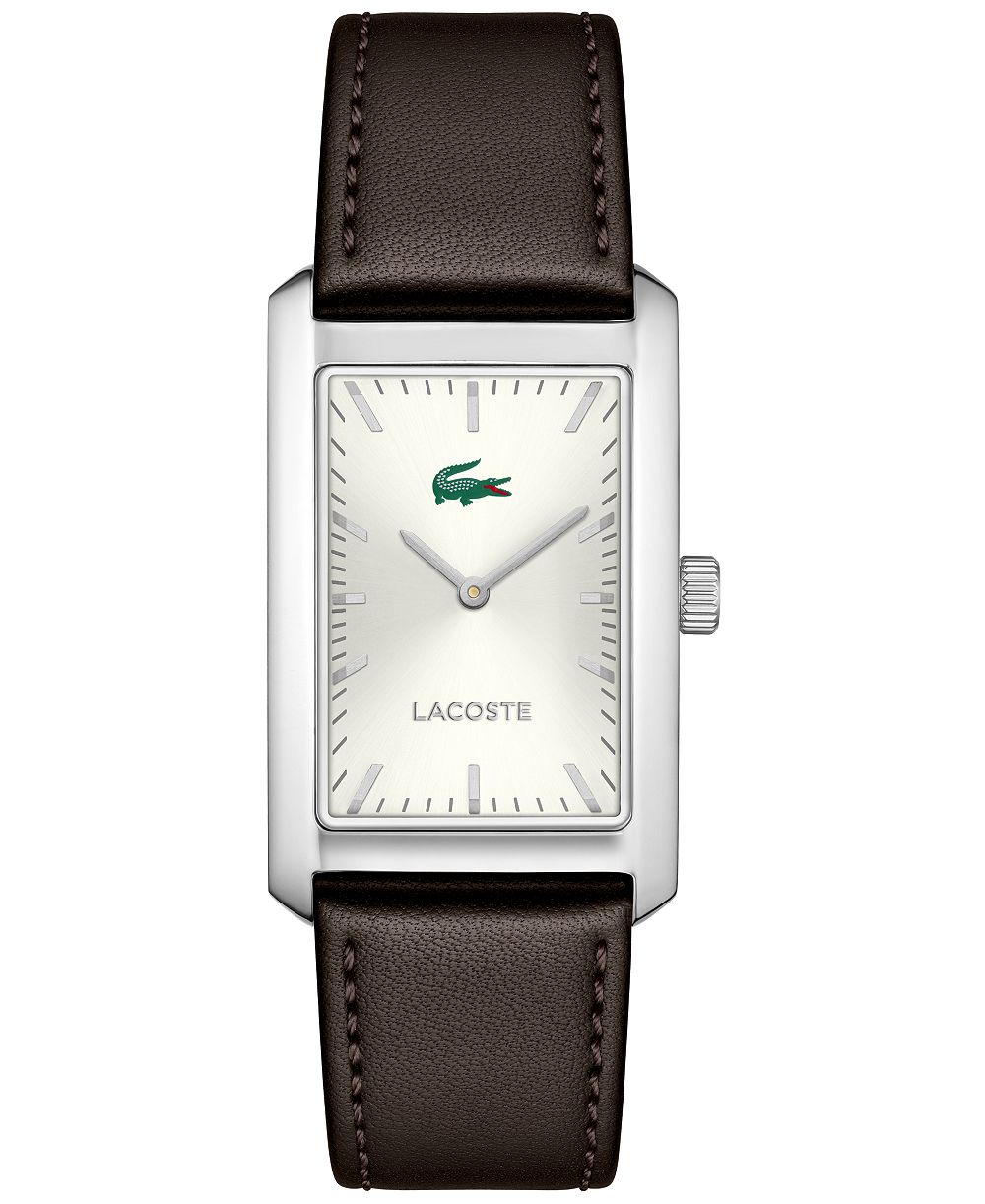 Lacoste Men's Santiago Quartz Watch with Leather Strap Watch 25.7 x 41.8mm