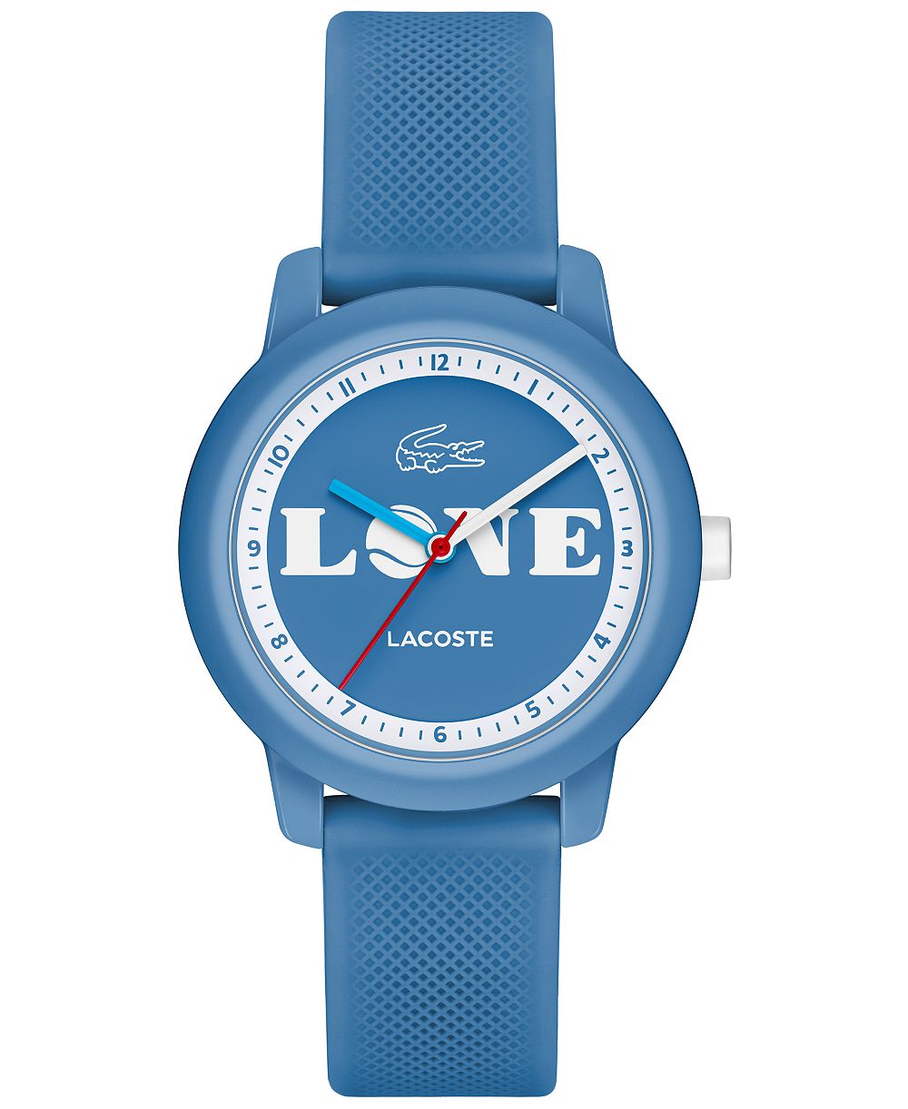Lacoste Kids' 12.12 Blue Silicone Strap Analog Watch 33mm
