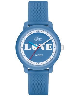 Lacoste Kids' 12.12 Blue Silicone Strap Analog Watch 33mm