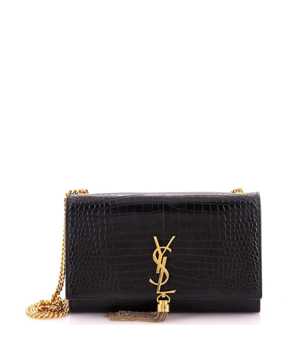 Pre-Owned Saint Laurent кросс-боди Kate с монограммой, кисточкой и цепочкой