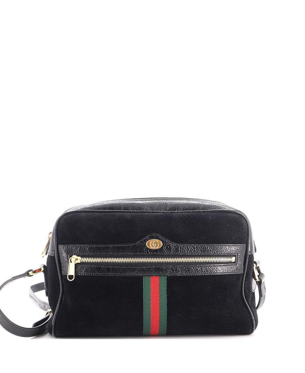 Б/у маленькая замшевая сумка через плечо Gucci Small Suede Ophidia