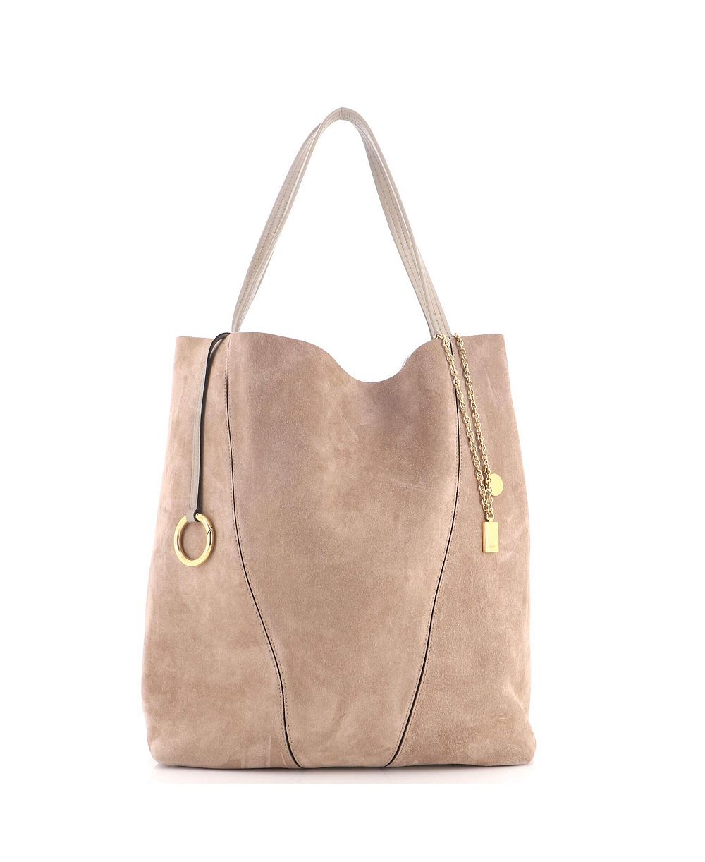 Pre-Owned Chloe Large Spin Tote Suede