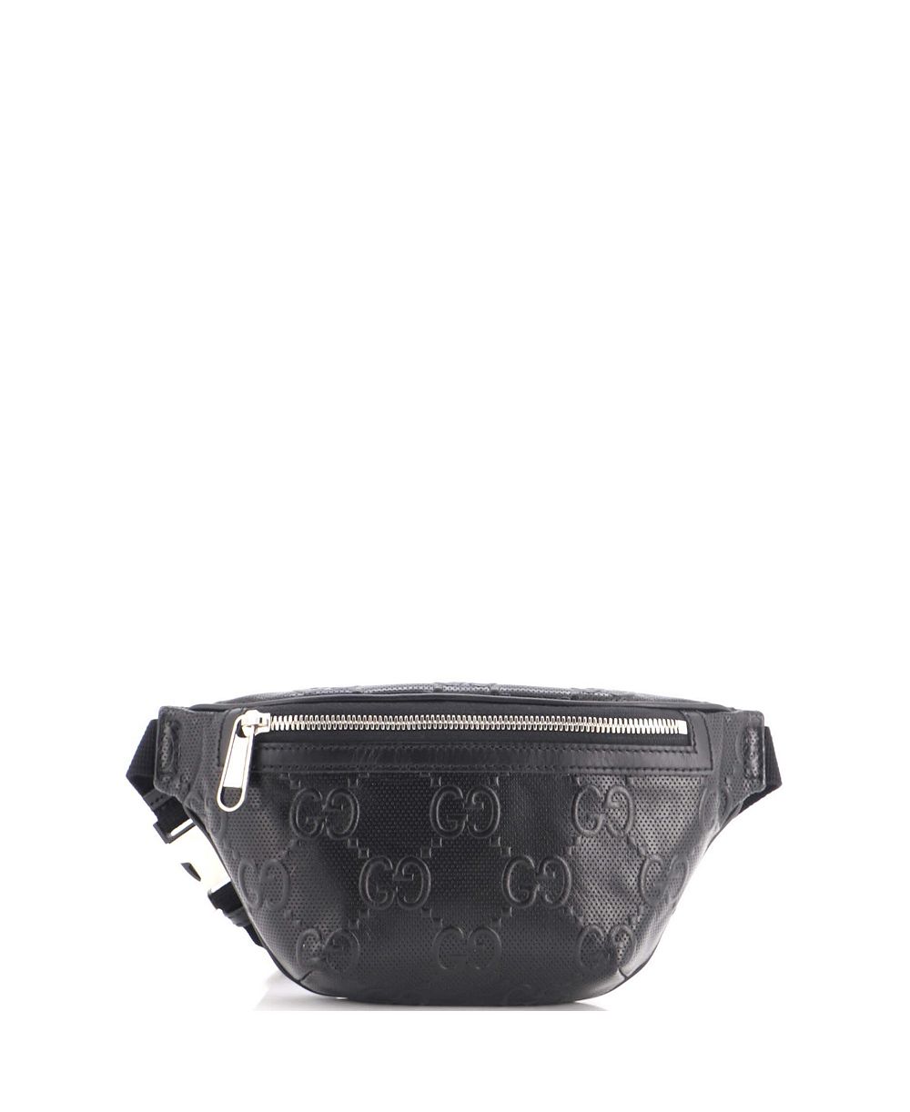 Pre-Owned Gucci GG Embossed Perforated Leather Belt Bag, 8.5" W x 6" H x 2" D
