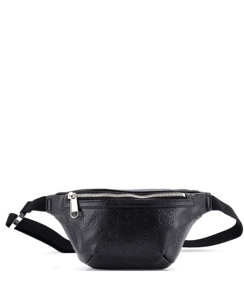 Pre-Owned Gucci GG Embossed Small Belt Bag, 9" x 6" x 2"