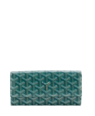 Длинный бифолд-кошелек из лакированной ткани Varenne от Goyard для женщин (Pre-Owned)