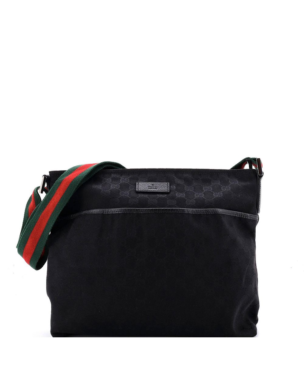 Б/у женская сумка-мессенджер Gucci Medium Front Pocket Web GG Canvas