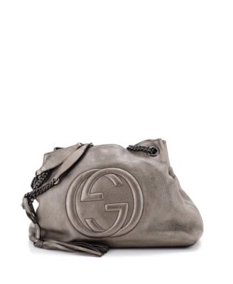 Pre-Owned Gucci Soho Medium Chain Strap Leather Shoulder Bag