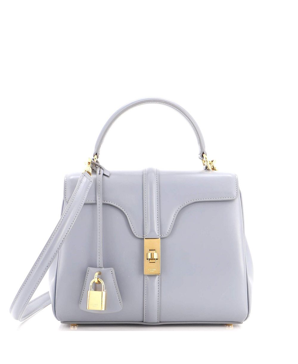 Pre-Owned Celine 16 Top Handle Smooth Calfskin Shoulder Bag, 8.5"W x 7"H x 4"D