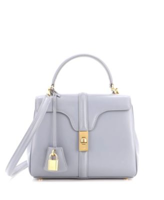 Pre-Owned Celine 16 Top Handle Smooth Calfskin Shoulder Bag, 8.5"W x 7"H x 4"D