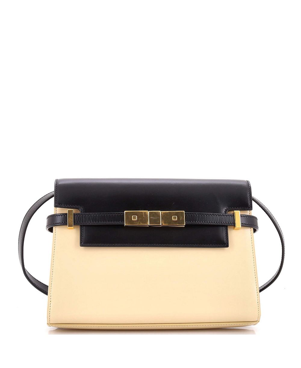 Б/у кожаная сумка Saint Laurent Small Manhattan с плечевым ремешком