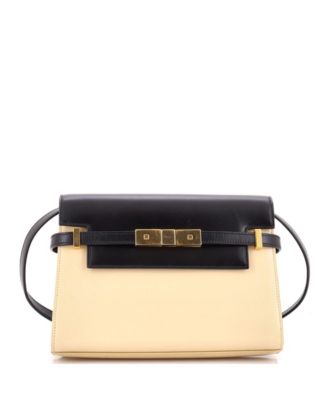 Б/у кожаная сумка Saint Laurent Small Manhattan с плечевым ремешком