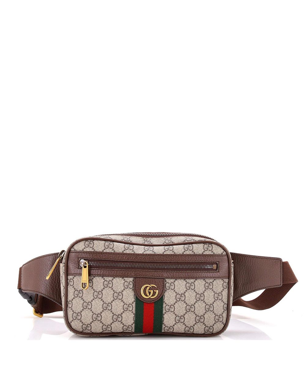 Pre-Owned Gucci Ophidia Medium Adjustable-Strap GG Coated Canvas Belt Bag