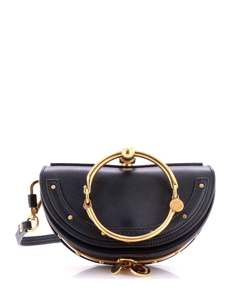 Б/у кожаная сумка-кроссбоди Chloe Mini Nile
