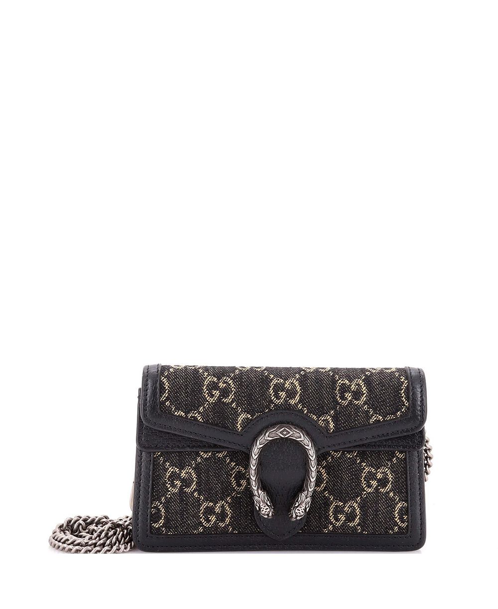 Б/у сумка Gucci Super Mini Denim Crossbody Dionysus