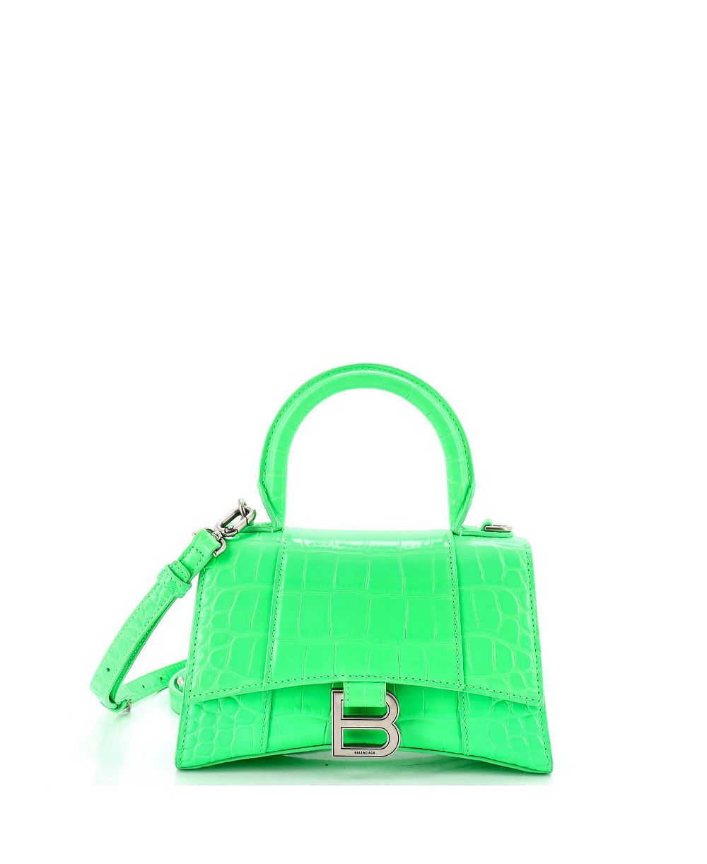 Pre-Owned Balenciaga Hourglass Top Handle Leather Shoulder Bag
