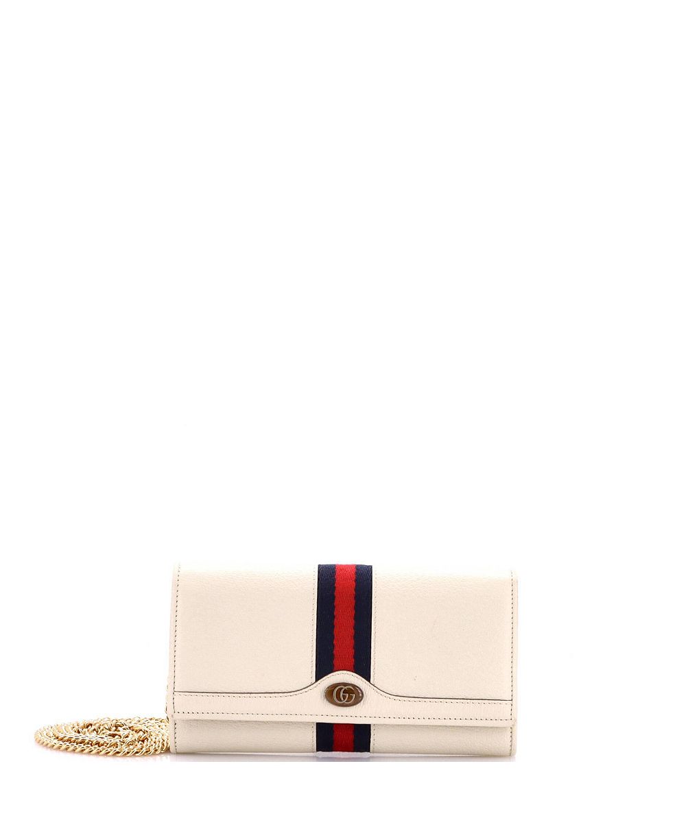 кошелек на цепочке ophidia из кожи gucci (pre-owned)