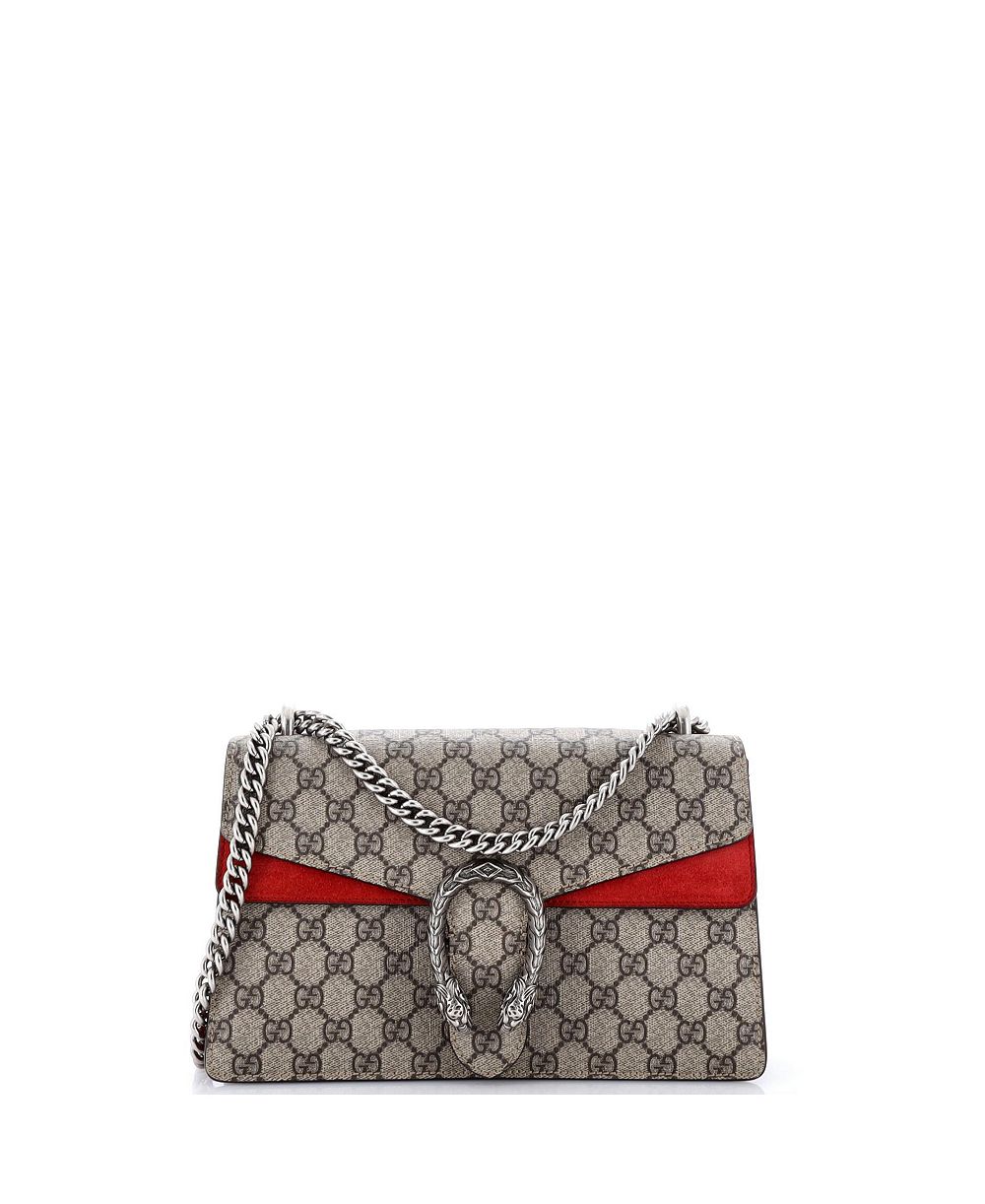 Б/у сумка через плечу Gucci Small Dionysus GG из лакированной ткани