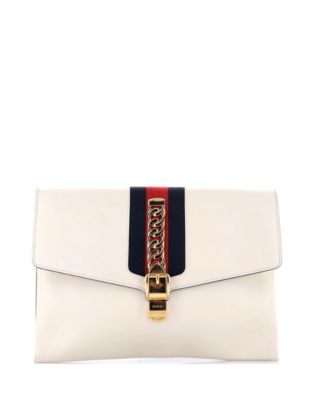 Pre-Owned Gucci Maxi Sylvie Clutch Leather